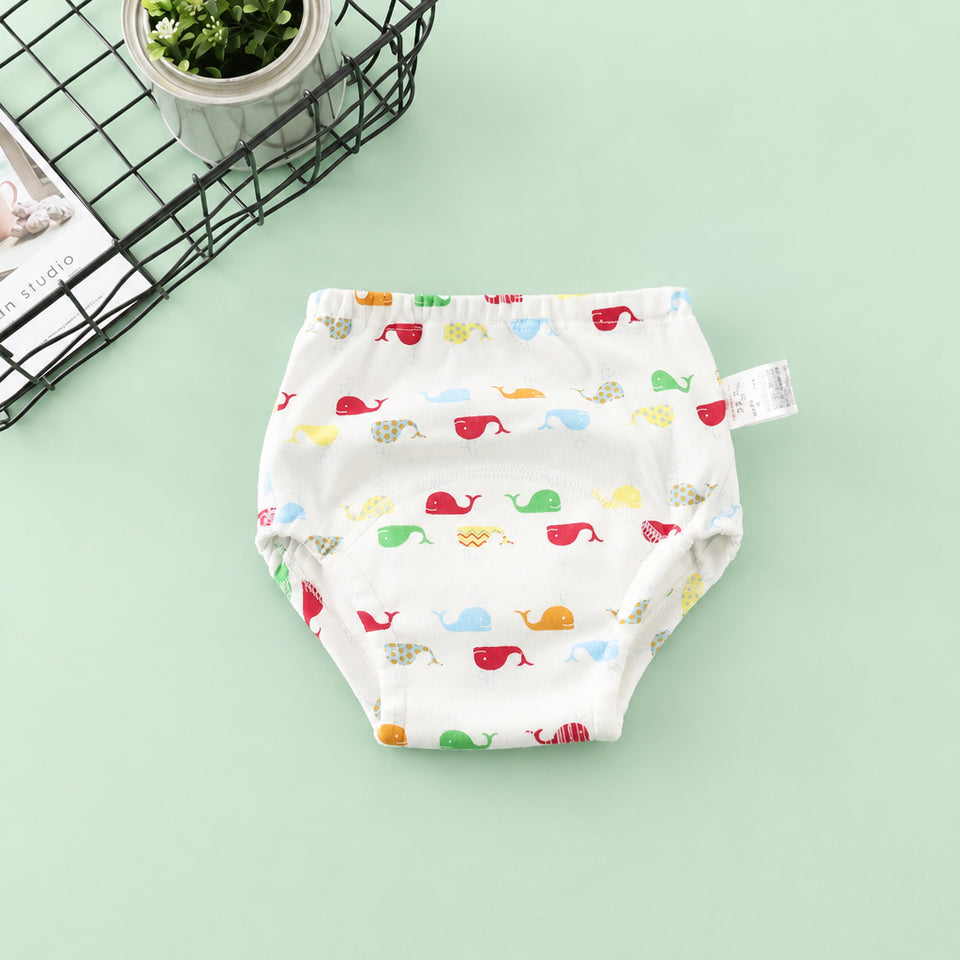 Close-up of thick absorbent cotton terry fabric inside reusable baby diaper