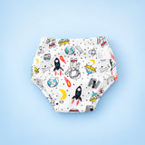 Soft 100 percent pure cotton gauze inner lining of a washable baby diaper